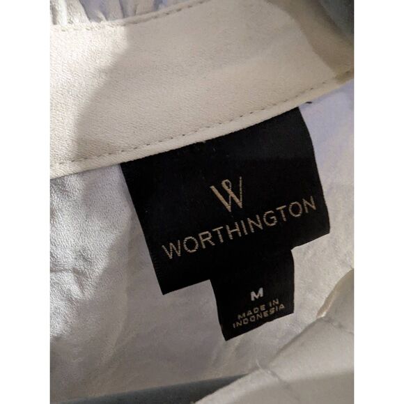 Worthington High Neck Sleeveless Blouse - Picture 5 of 6